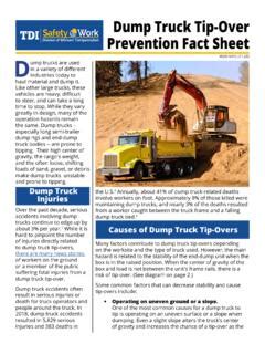In an effort to address these deaths, the National Institute for Occupational Safety and Healths (NIOSH) Fatality Assessment and Control Evaluation (FACE) Program and State FACE Programs study fatal workplace injuries and prepare reports with recommendations to prevent similar deaths. . Dump truck tip over prevention